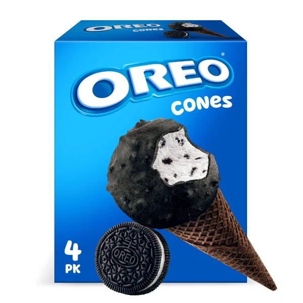 Oreo Frozen Dairy Dessert Cones