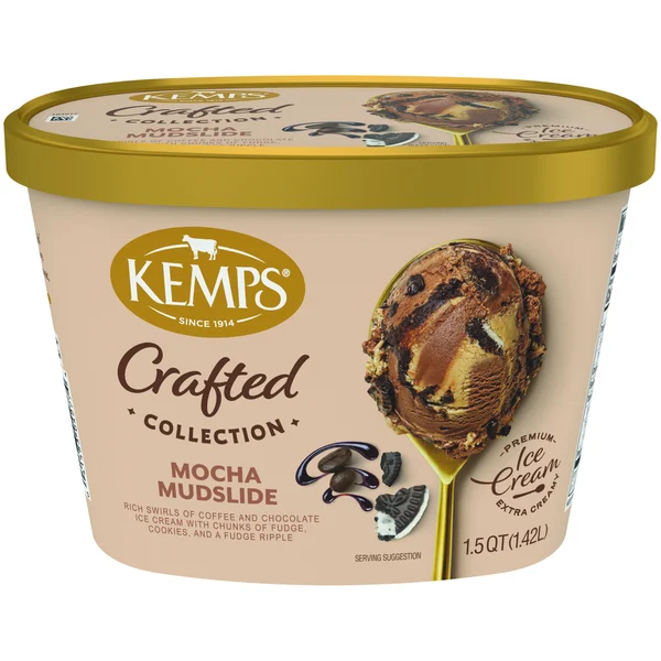 Kemps Simply Crafted, Mocha Mudslide, Premium Ice Cream