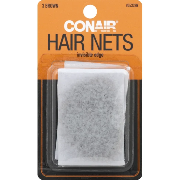 Conair Hair Nets, Brown