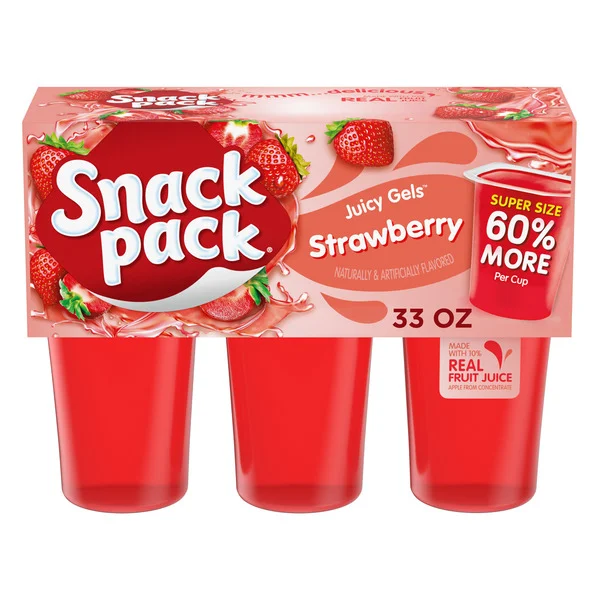 Snack Pack Juicy Gels, Strawberry
