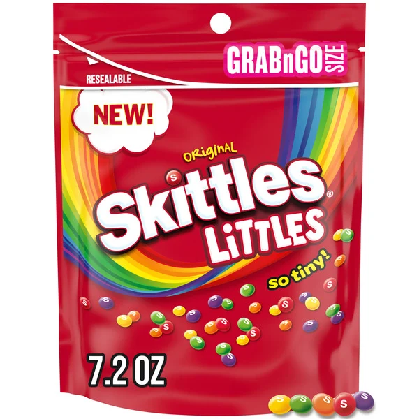 Skittles Littles Originals St Patricks Day Candy GrabNGo Resealable
