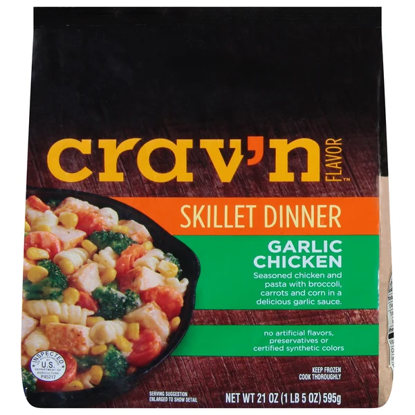 Crav'n Flavor Skillet Dinner, Garlic Chicken