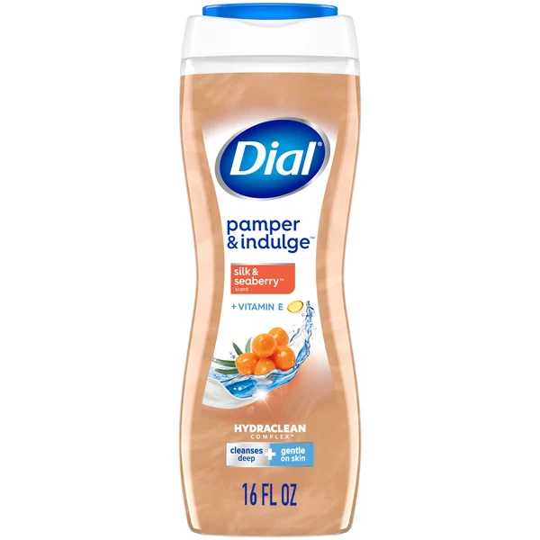 Dial Body Wash, Pamper & Indulge, Silk & Seaberry, 16 fl oz