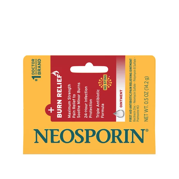 NEOSPORIN Burn Relief First-Aid Triple Antibiotic Ointment, .5 oz