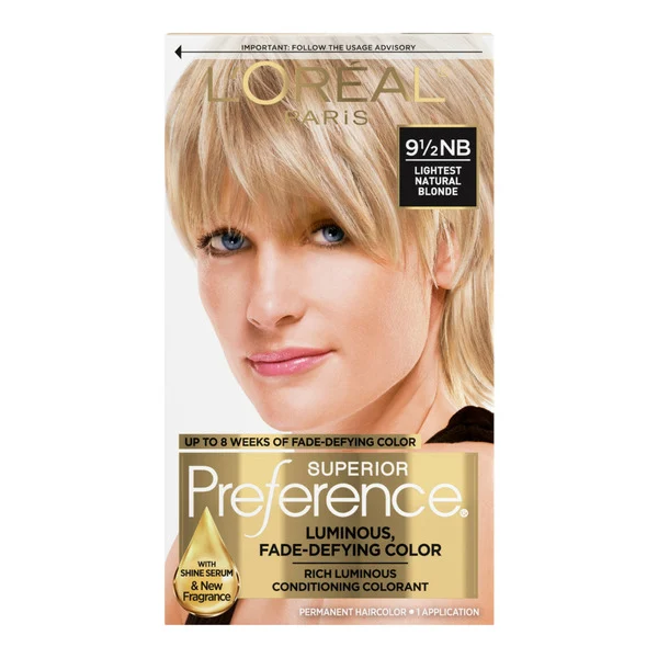 L'Oreal Permanent Hair Color, 9.5NB Lightest Natural Blonde