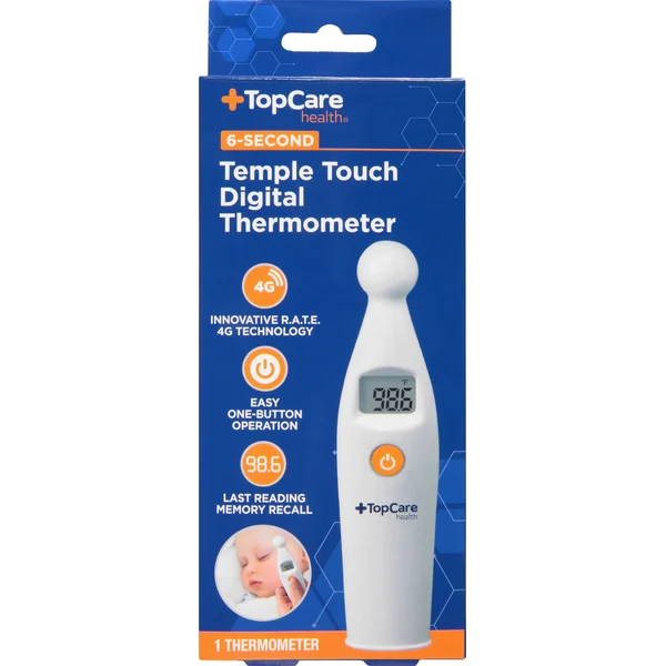TopCare Thermometer, Digital, Temple Touch