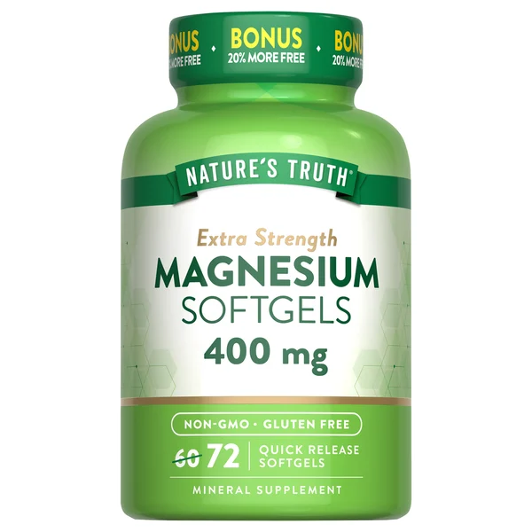 Nature's Truth Magnesium Extra Strength 400 mg Softgels