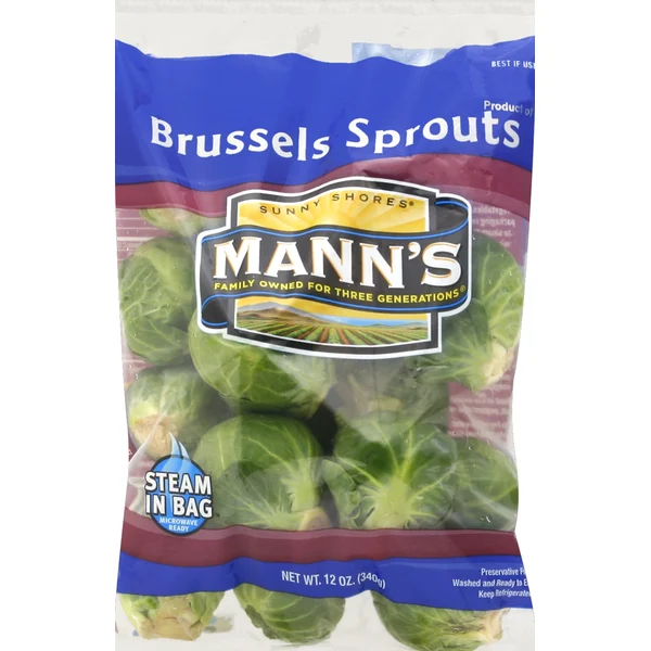 Mann's Sunny Shores Brussels Sprouts, Steam in Bag