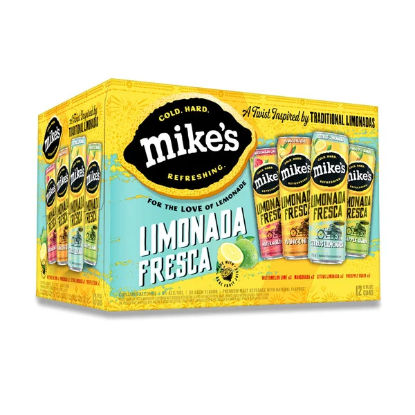 Mike’s Lemonade Limonada Fresca Variety Pack, 12 Pack, 12 fl oz Cans, 5% ABV
