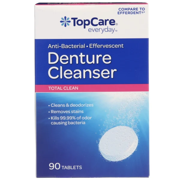 TopCare Anti-Bacterial Effervescent Total Clean Denture Cleanser Tablets
