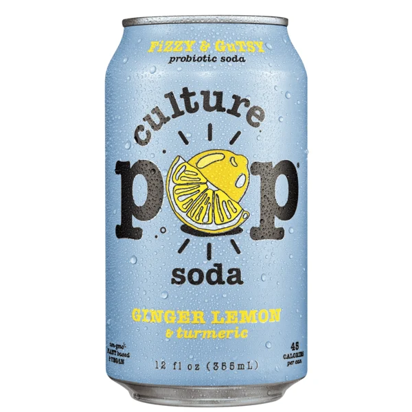 Culture Pop Soda Ginger Lemon & Turmeric