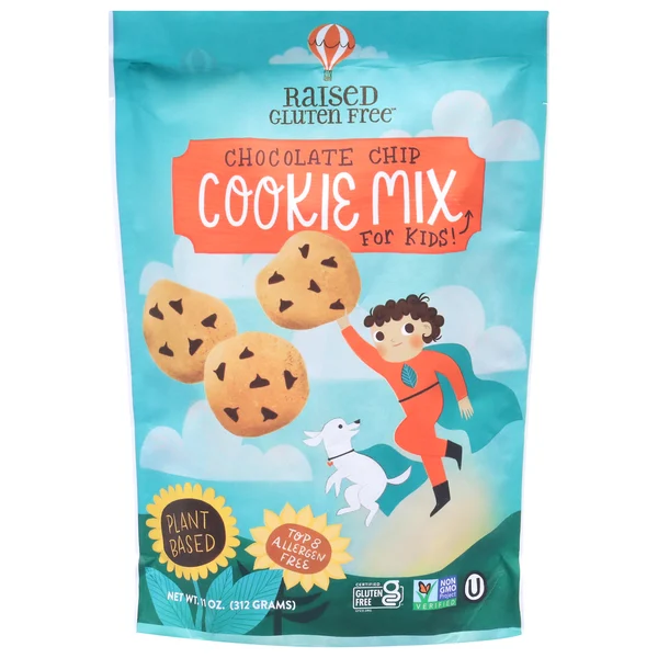 Raised Gluten Free Cookie Mix, Chocolate Chip, For Kids