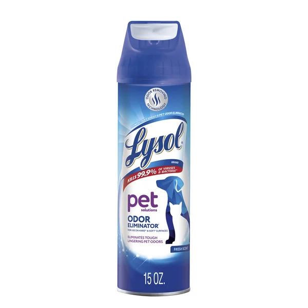 LYSOL® Pet Odor Eliminator Spray, Sanitizing and Disinfecting Spray for Pet Odors