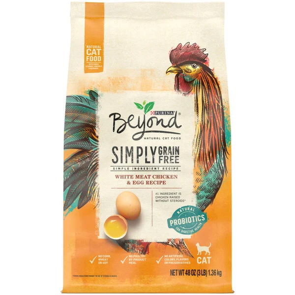Purina Beyond Natural Dry Cat Food, Grain Free White Meat Chicken & Egg Recipe