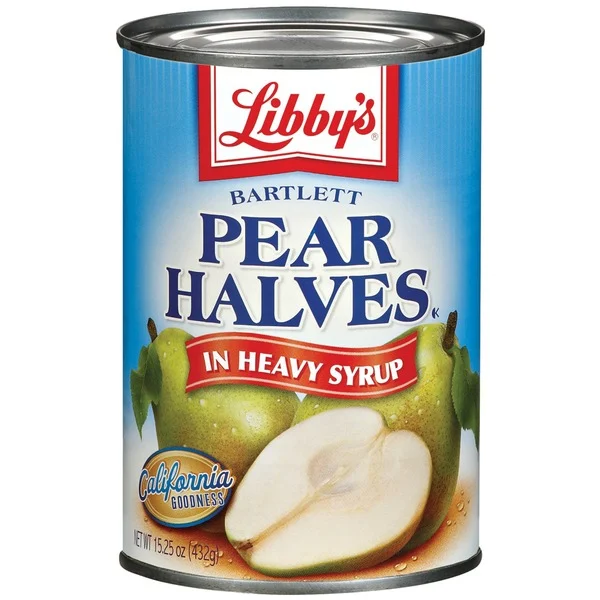 Libby's Bartlett In Heavy Syrup Pear Halves