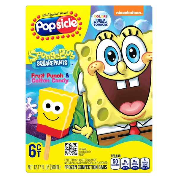 Popsicle Frozen Confection Bars Spongebob Squarepants