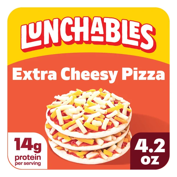 Lunchables Extra Cheesy Pizza Kids Lunch Snack Kit