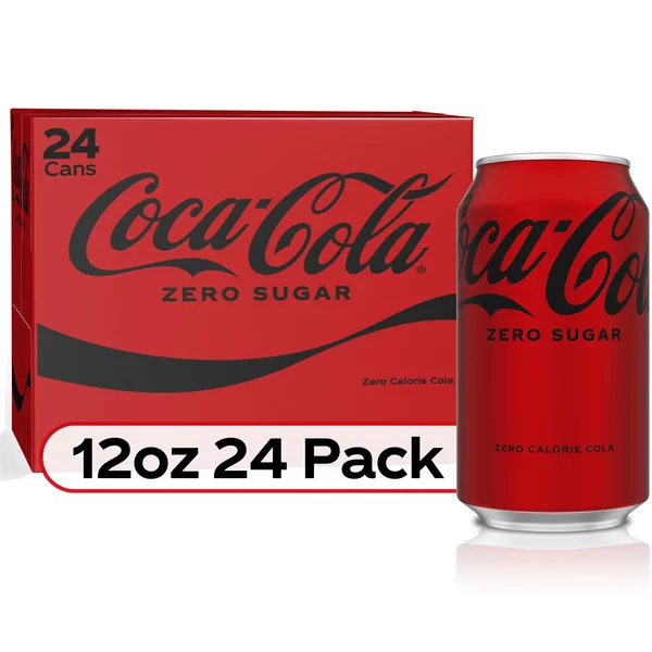 Coca Cola Zero Sugar Soda Cans