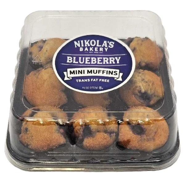 Nikola's Bakery Blueberry Mini Muffins