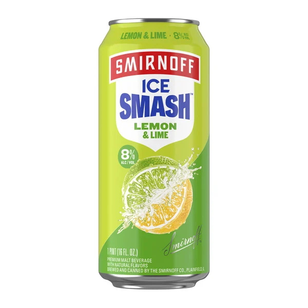 Smirnoff Ice Smash Lemon Lime, Single Serve Can, 16 fl oz, 8% ABV