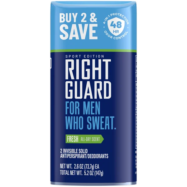 Right Guard Sport Fresh Invisible Solid Antiperspirant Deodorant