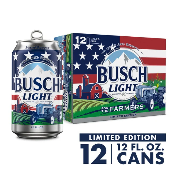 Busch American Lager Beer 12 Pack, 12 Fl Oz Cans