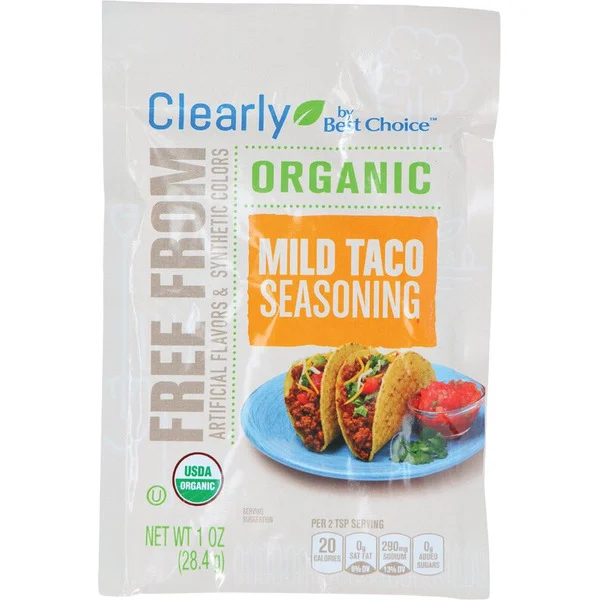Clearly by Best Choice Organic Mild Taco Seasoning Recipe Mix