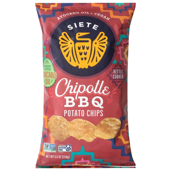 Siete Kettle Cooked Chipotle BBQ Potato Chips