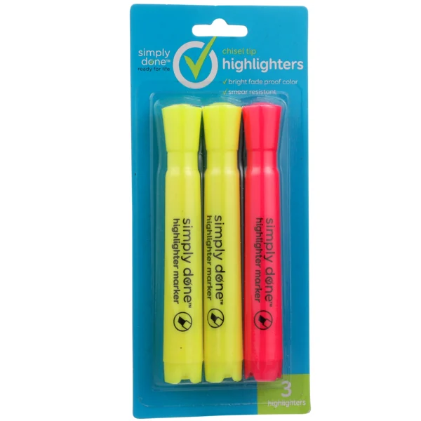 Simply Done Chisel Tip Highlighters