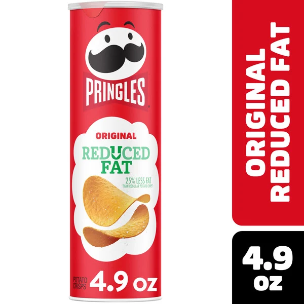 Pringles Original Reduced Fat Potato Crisps Chips, Lunch Snacks