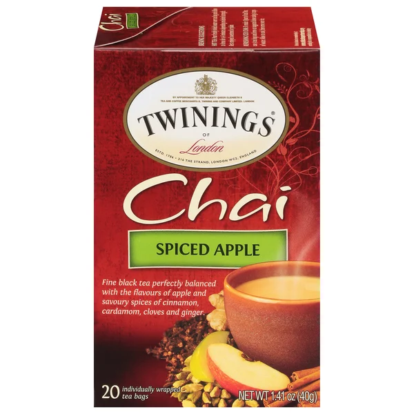 Twinings Black Tea, Chai, Spiced Apple, Tea Bags