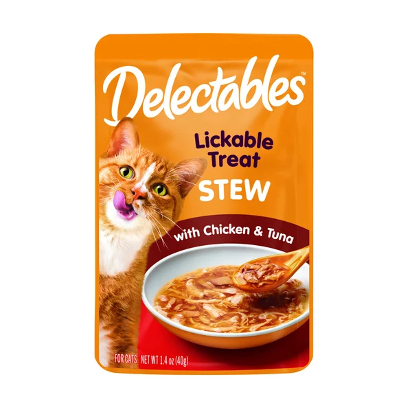 Delectables Stew Lickable Cat Treat, Chicken & Tuna