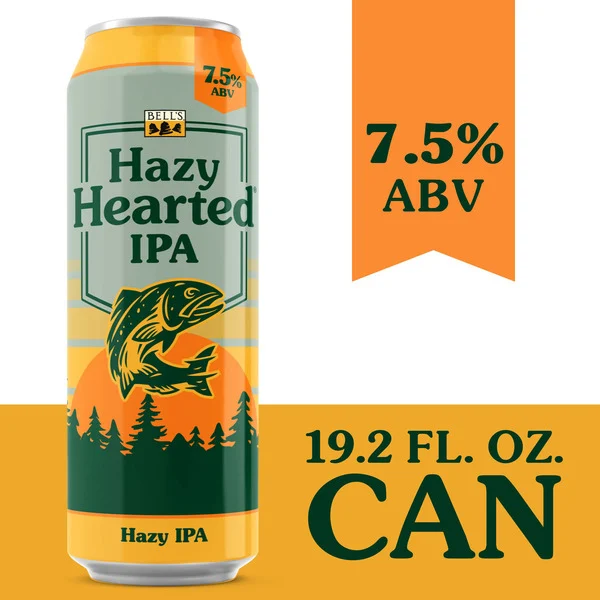 Bell's Hazy Hearted IPA Beer, 19.2 fl oz Can
