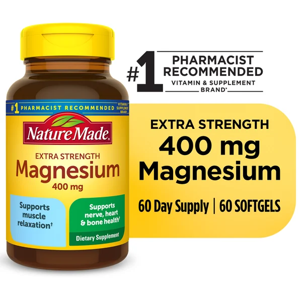Nature Made Extra Strength Magnesium Oxide 400 mg Softgels