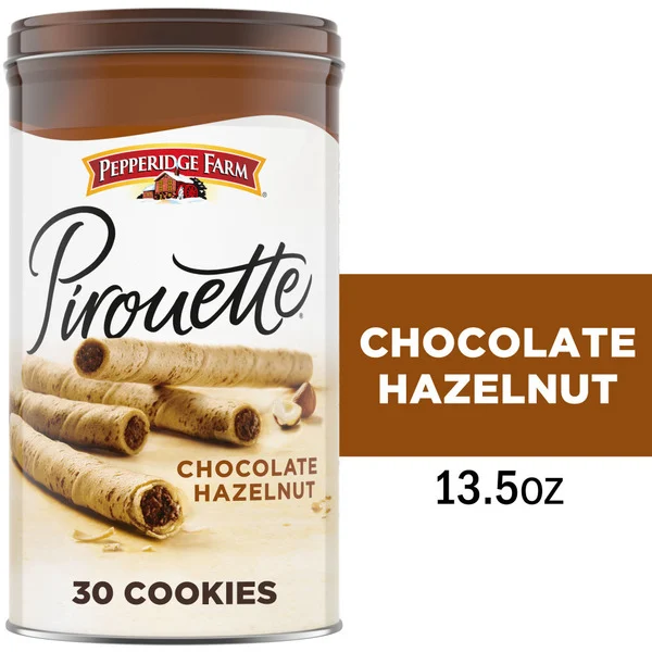 Pepperidge Farm Pirouette Crème Filled Wafers Chocolate Hazelnut Cookies