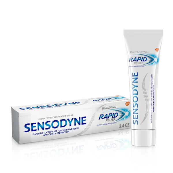 Sensodyne Rapid Relief Extra Whitening Toothpaste - 3.4 Oz