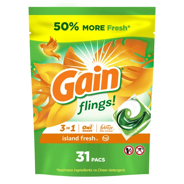 Gain Laundry Detergent Pacs, Spring Daydream Scent