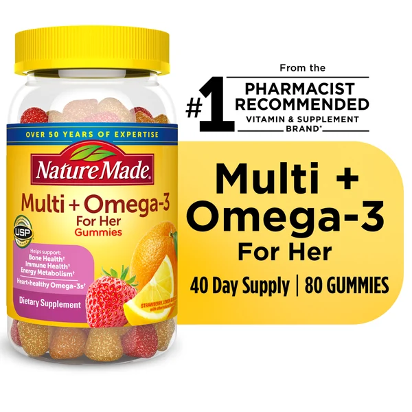 Nature Made Women's Multivitamin + Omega-3 Gummies