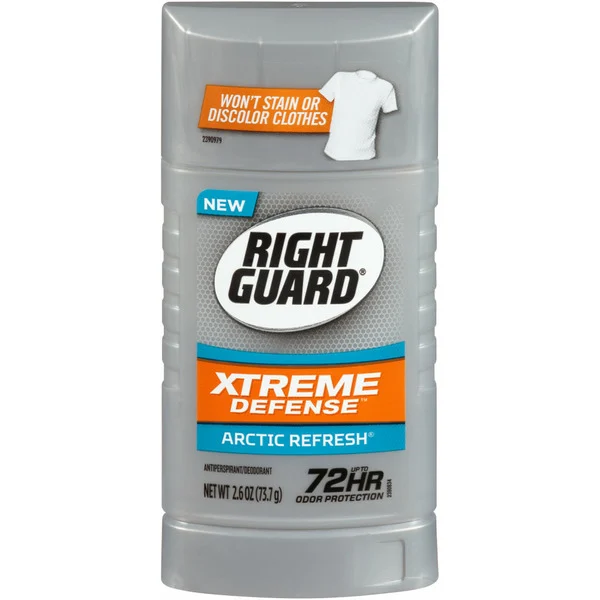 Right Guard Xtreme Defense Antiperspirant Deodorant Invisible Solid Stick, Arctic Refresh