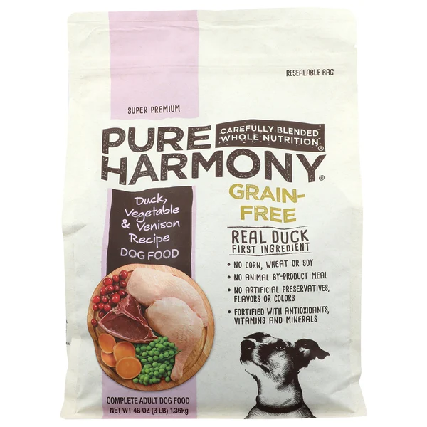 Pure Harmony Grain Free Duck Sweet Potato & Venison Recipe Dog Food