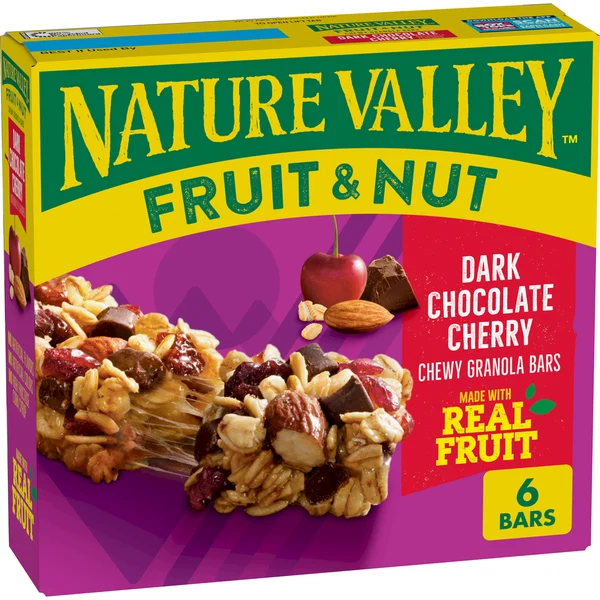 Nature Valley Dark Chocolate Cherry Chewy Fruit and Nut Granola Bars