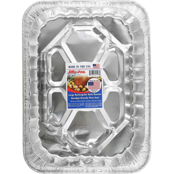 Jiffy-foil Pan, Rectangular Rack Roaster, Large