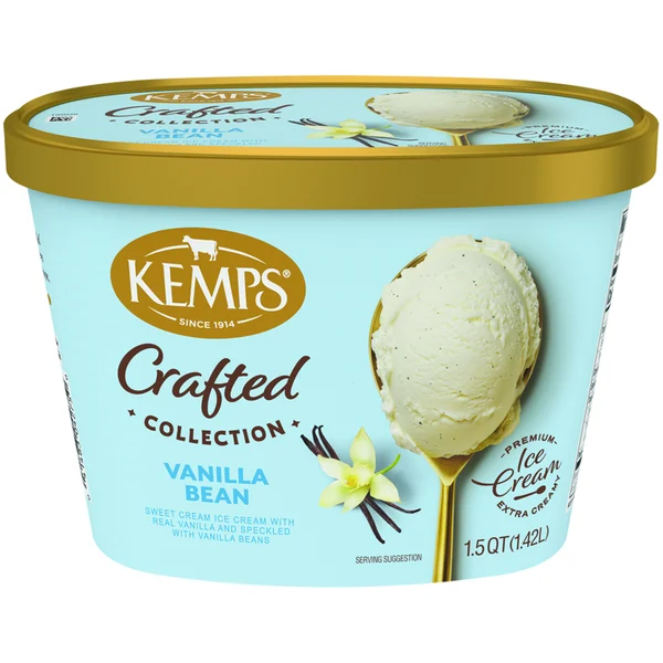 Kemps Simply Crafted, Vanilla Bean, Premium Ice Cream