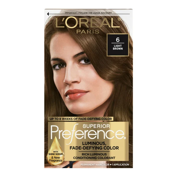 L'Oreal Permanent Hair Color, 6 Light Brown