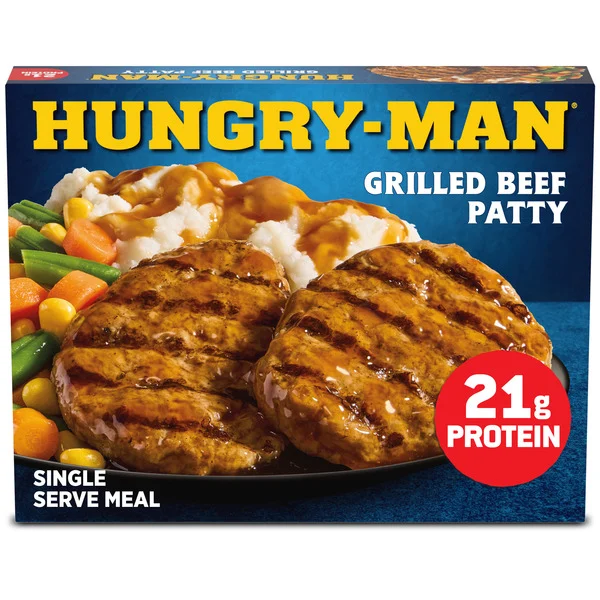 Hungry-Man Grilled Beef Patty Frozen Dinner