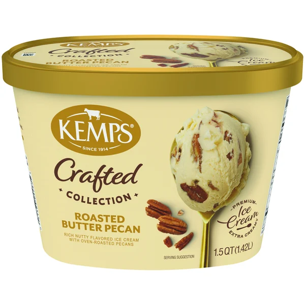 Kemps Simply Crafted Roasted Butter Pecan Premium Ice Cream