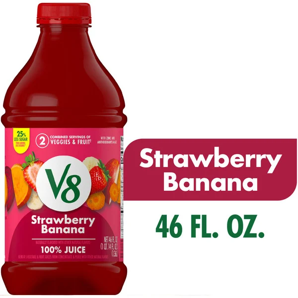 V8 Strawberry Banana 100% Fruit and Vegetable Juice