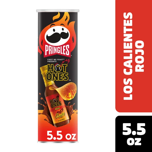 Pringles Rojo Potato Crisps Chips, Lunch Snacks
