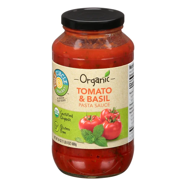 Full Circle Pasta Sauce, Tomato & Basil