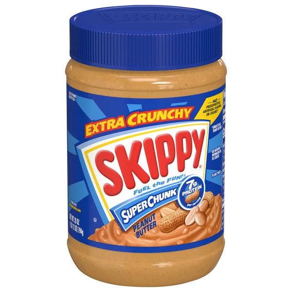 SKIPPY SUPER CHUNK Peanut Butter, 28 Ounce Jar